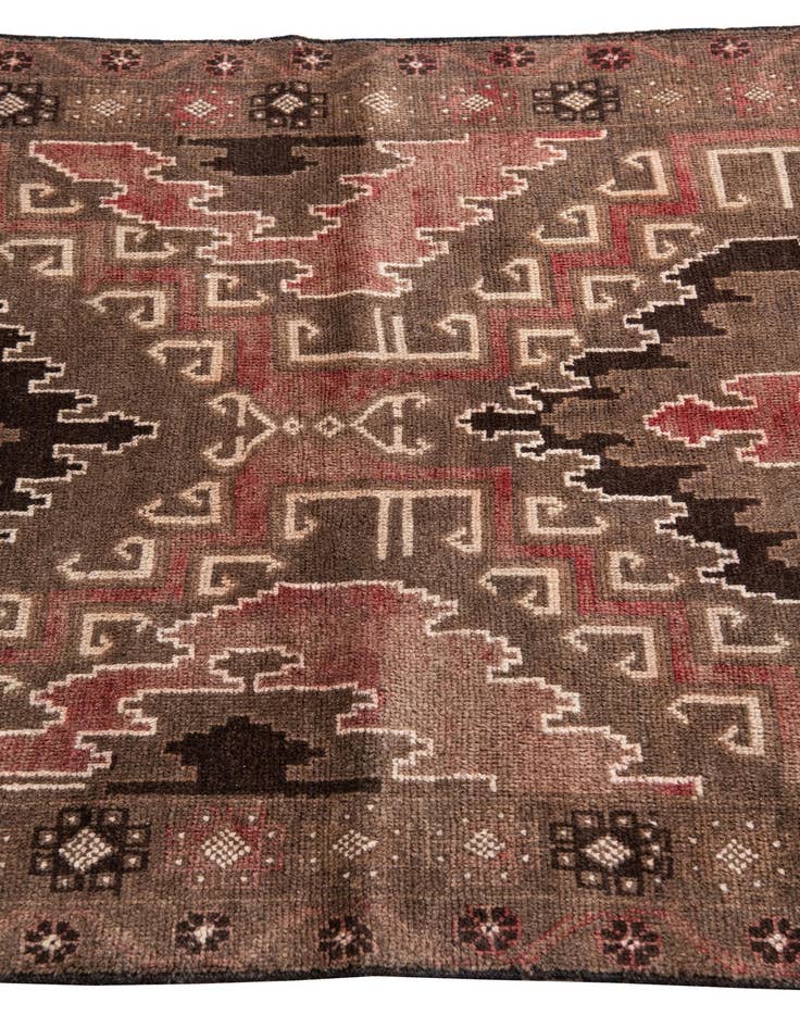 Detail image of  3' 5 x 6' 3  Hand Knotted Ultra Vintage Persian Wool Rug