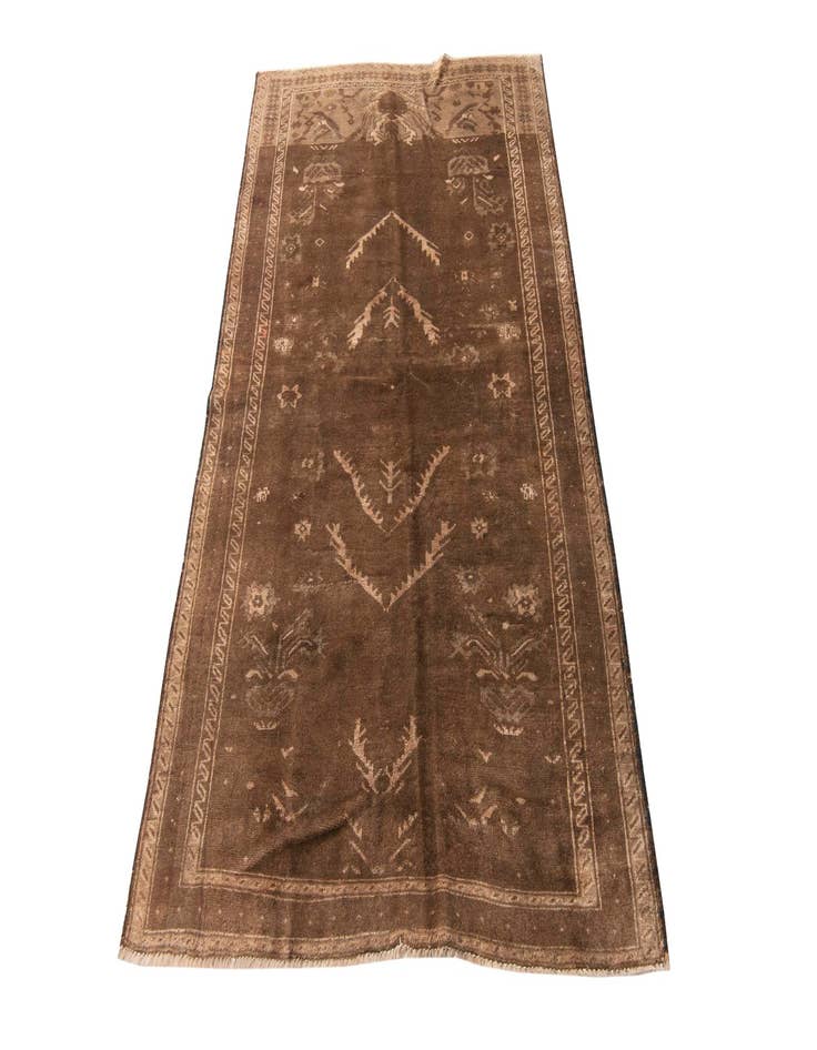 Detail image of  3' 8 x 6' 4  Hand Knotted Ultra Vintage Persian Wool Rug