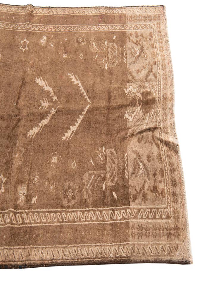 Detail image of  3' 8 x 6' 4  Hand Knotted Ultra Vintage Persian Wool Rug