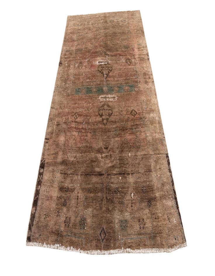 Detail image of  4' 10 x 8' 3  Hand Knotted Ultra Vintage Persian Wool Rug