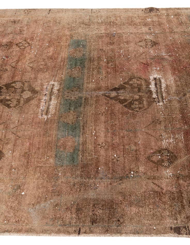 Detail image of  4' 10 x 8' 3  Hand Knotted Ultra Vintage Persian Wool Rug