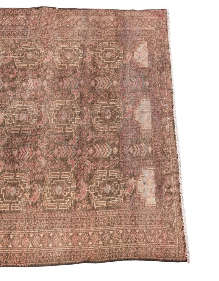 Detail image of  3' 2 x 5' 6  Hand Knotted Ultra Vintage Persian Wool Rug