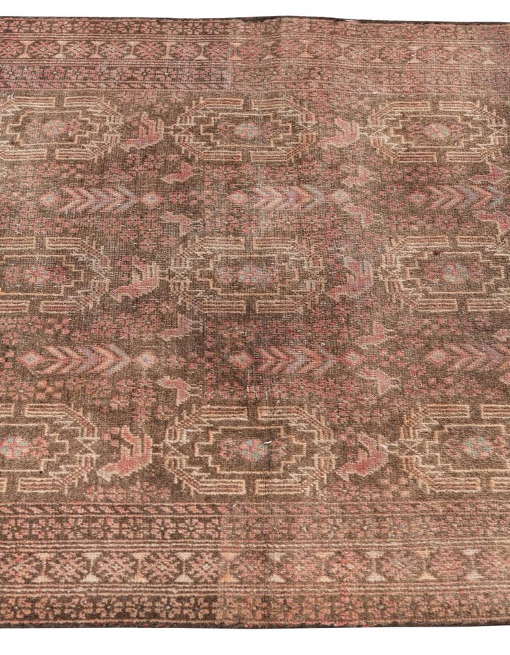 Detail image of  3' 2 x 5' 6  Hand Knotted Ultra Vintage Persian Wool Rug