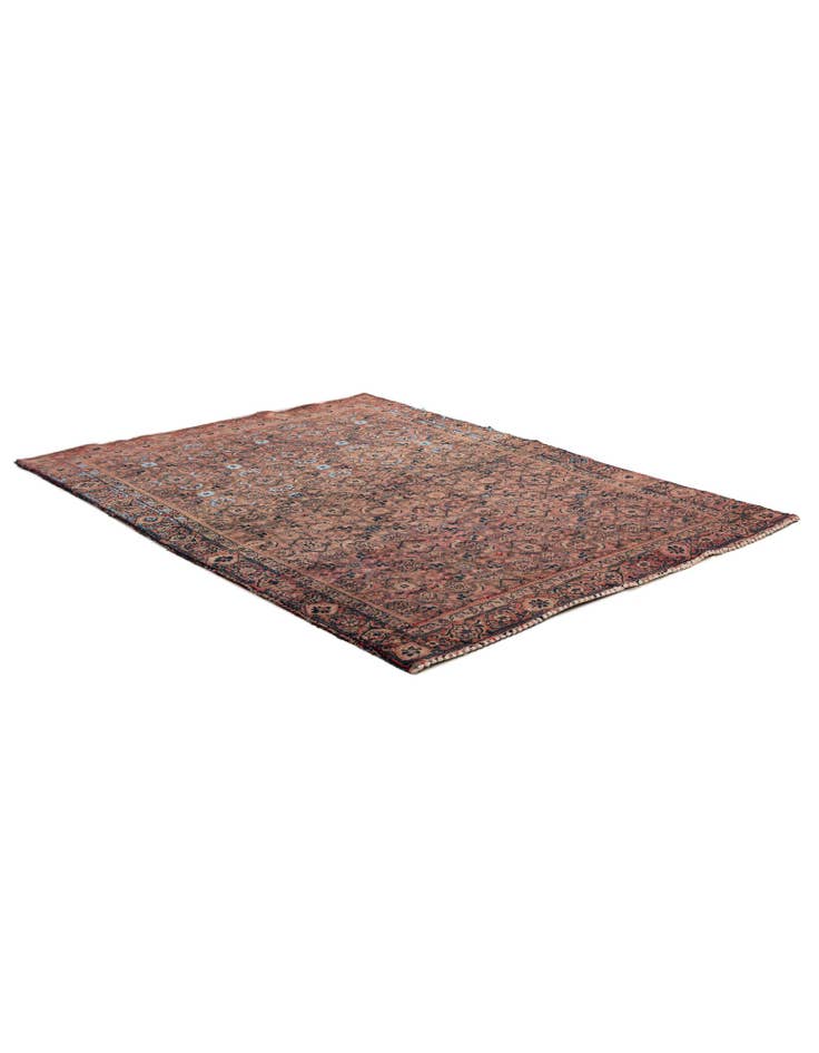 Detail image of  4' x 5' 6  Hand Knotted Ultra Vintage Persian Wool Rug