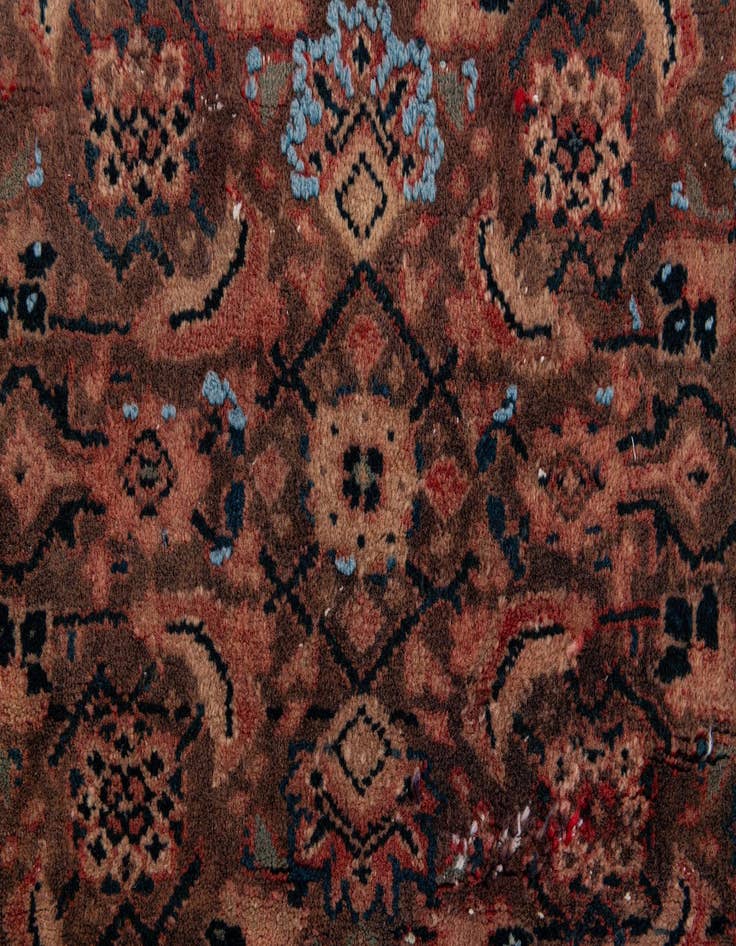 Detail image of  4' x 5' 6  Hand Knotted Ultra Vintage Persian Wool Rug