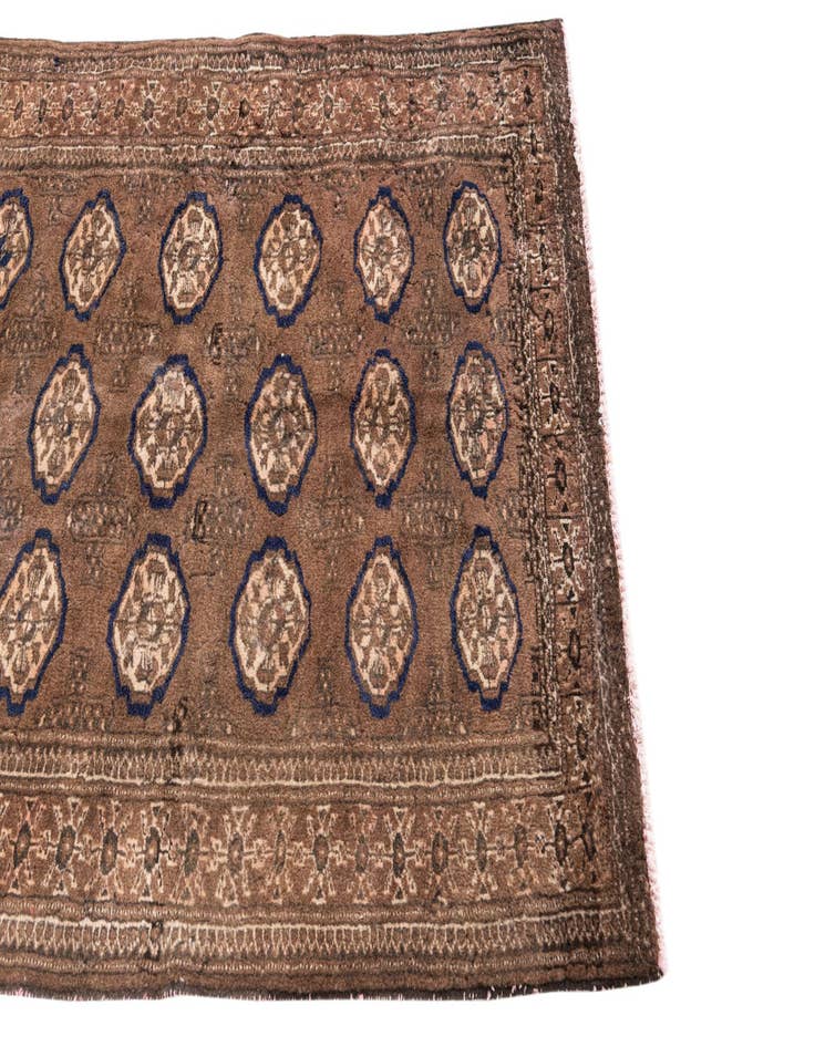 Detail image of  3' 8 x 4' 8  Hand Knotted Ultra Vintage Persian Wool Rug