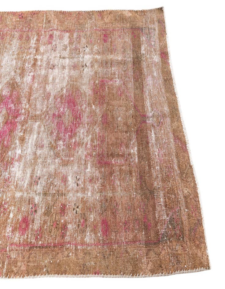 Detail image of  4' 4 x 6' 8  Hand Knotted Ultra Vintage Persian Wool Rug