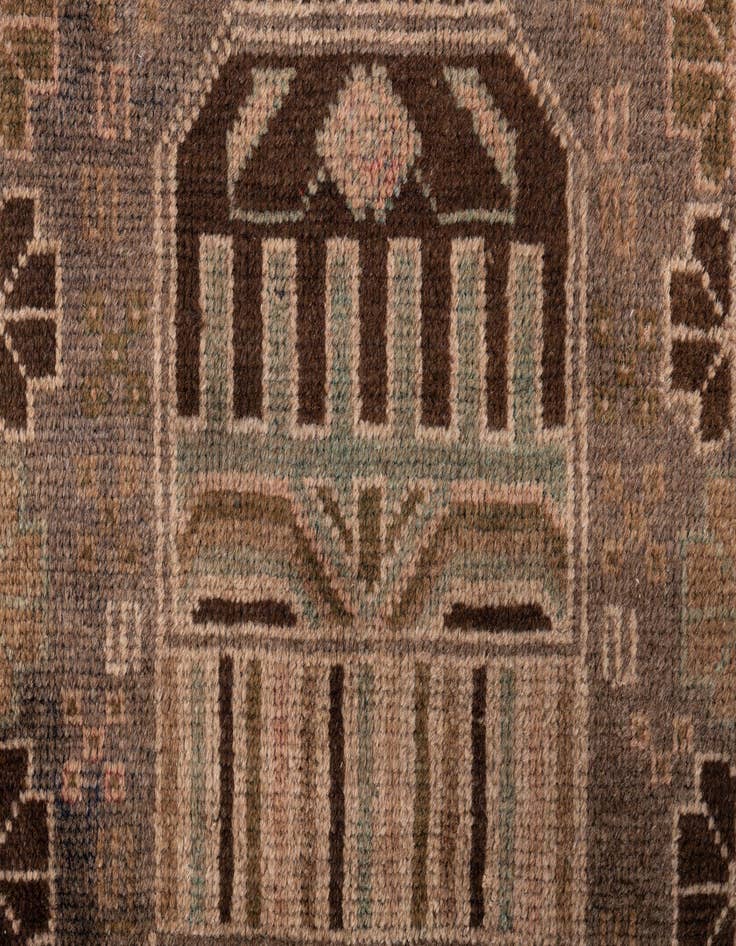 Detail image of  3' 3 x 6' 3  Hand Knotted Ultra Vintage Persian Wool Rug