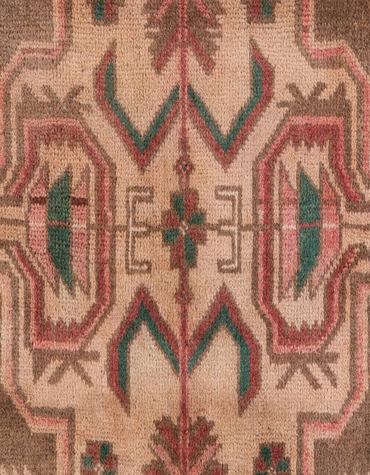 Detail image of  3' 8 x 6' 2  Hand Knotted Ultra Vintage Persian Wool Rug