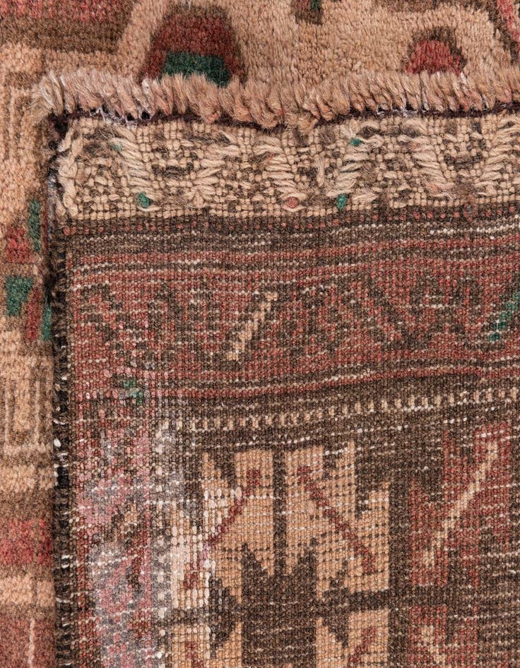 Detail image of  3' 8 x 6' 2  Hand Knotted Ultra Vintage Persian Wool Rug