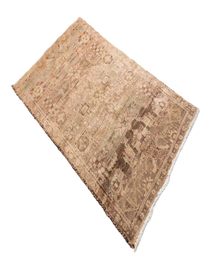 Detail image of  3' 1 x 5' 5  Hand Knotted Ultra Vintage Persian Wool Rug