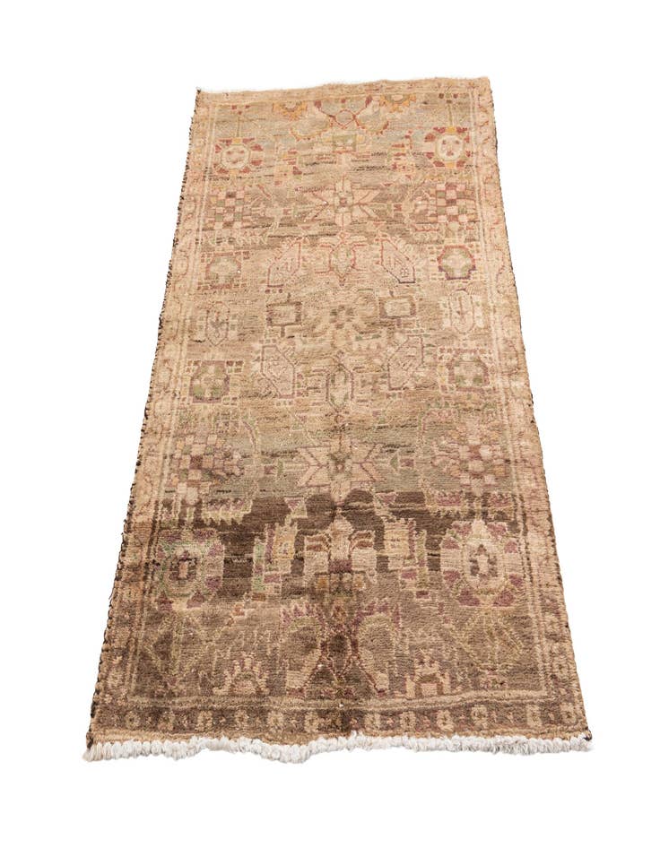 Detail image of  3' 1 x 5' 5  Hand Knotted Ultra Vintage Persian Wool Rug