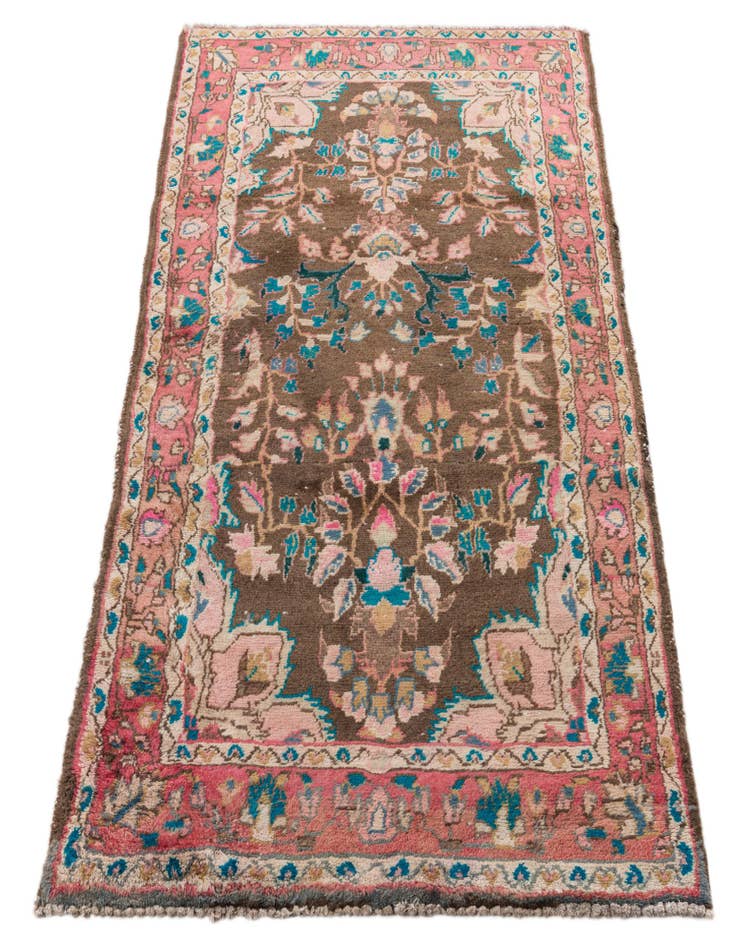 Detail image of  3' x 5' 6  Hand Knotted Ultra Vintage Persian Wool Rug