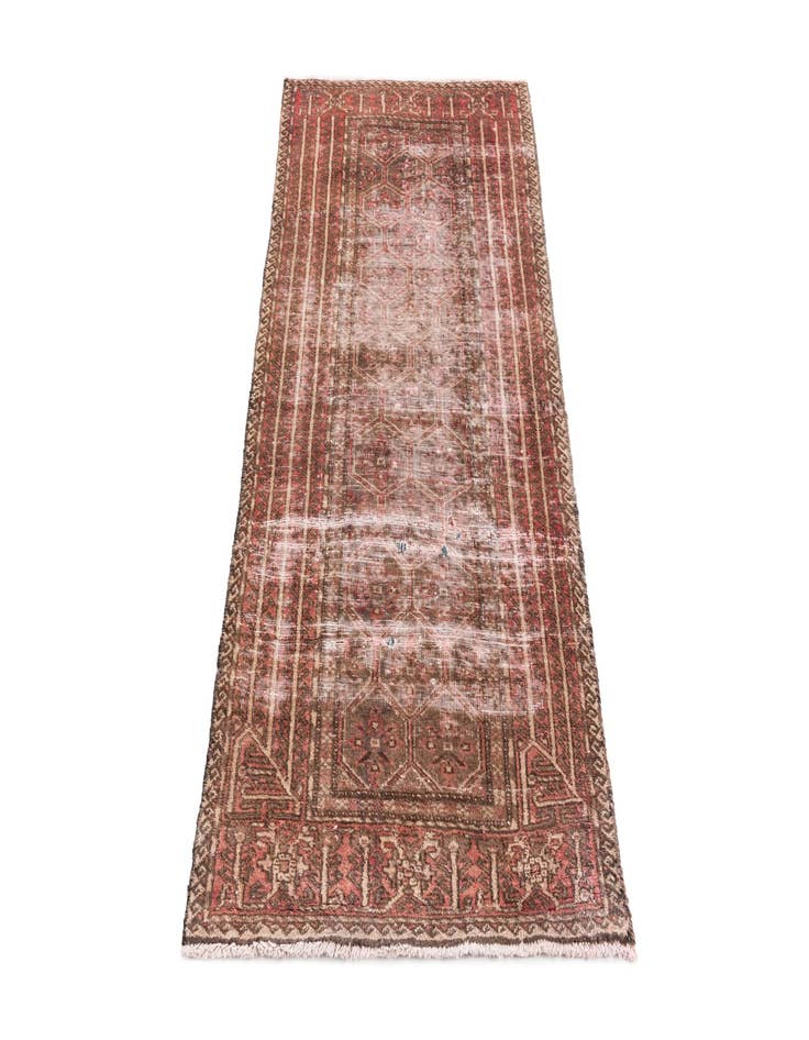 Detail image of  2' 9 x 5' 3  Hand Knotted Ultra Vintage Persian Wool Rug