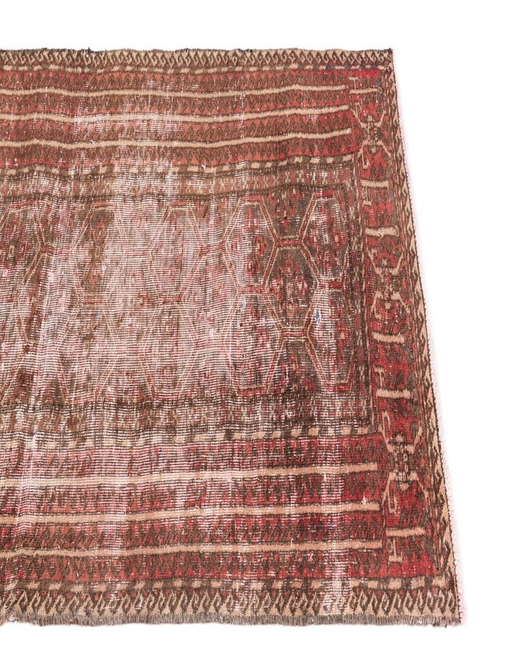 Detail image of  2' 9 x 5' 3  Hand Knotted Ultra Vintage Persian Wool Rug