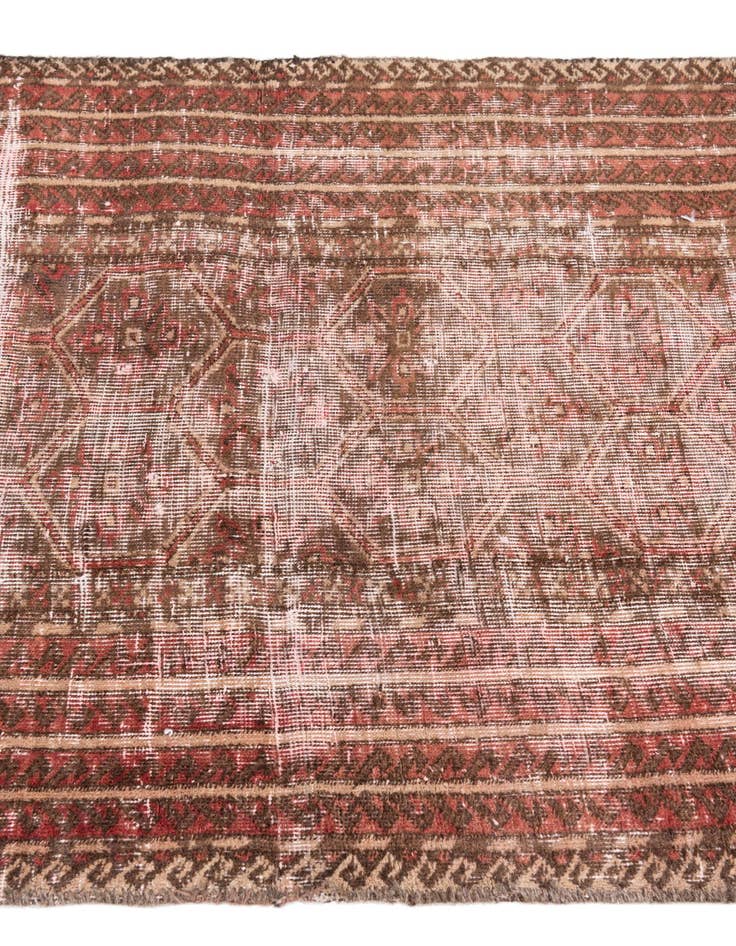 Detail image of  2' 9 x 5' 3  Hand Knotted Ultra Vintage Persian Wool Rug