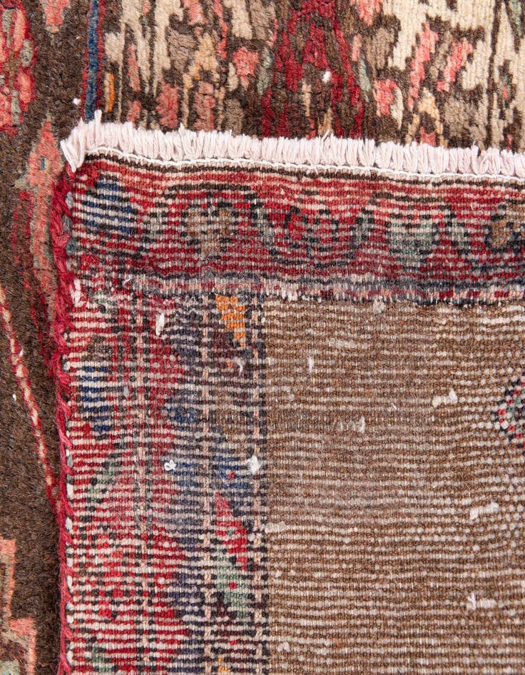 Detail image of  3' 4 x 4' 3  Hand Knotted Ultra Vintage Persian Wool Rug