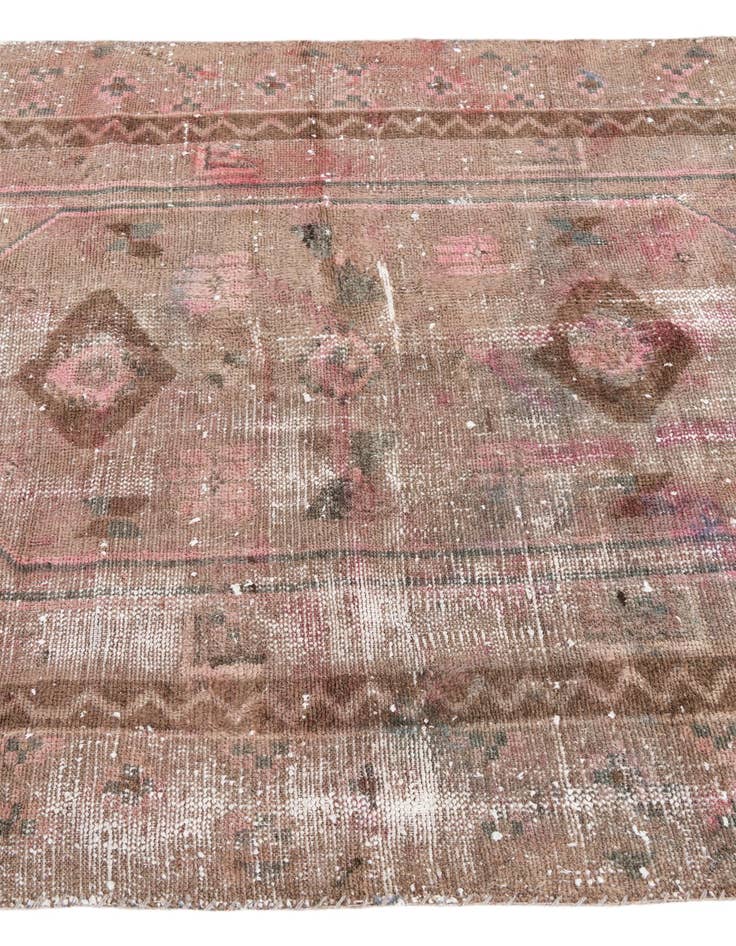 Detail image of  4' x 6' 9  Hand Knotted Ultra Vintage Persian Wool Rug