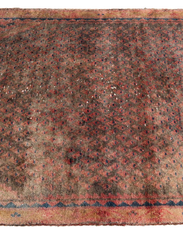 Detail image of  3' 4 x 5' 7  Hand Knotted Ultra Vintage Persian Wool Rug