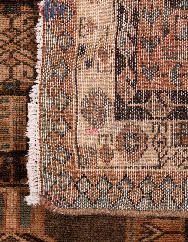 Detail image of  4' 3 x 6' 3  Hand Knotted Ultra Vintage Persian Wool Rug