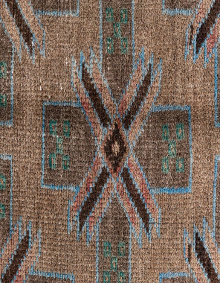 Detail image of  3' 4 x 6'  Hand Knotted Ultra Vintage Persian Wool Rug