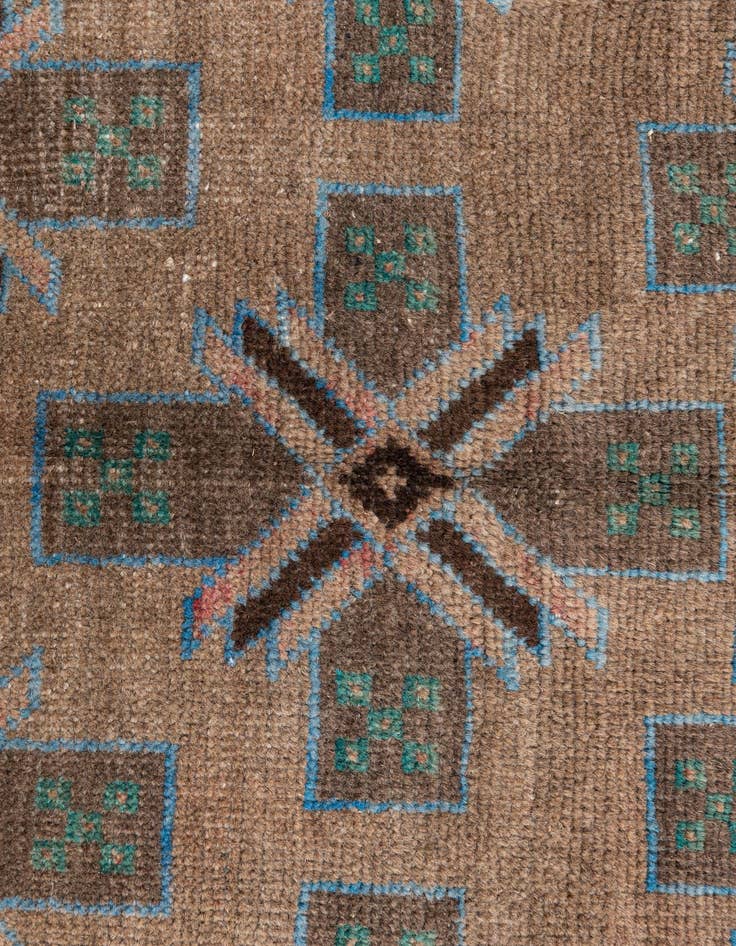 Detail image of  3' 4 x 6'  Hand Knotted Ultra Vintage Persian Wool Rug