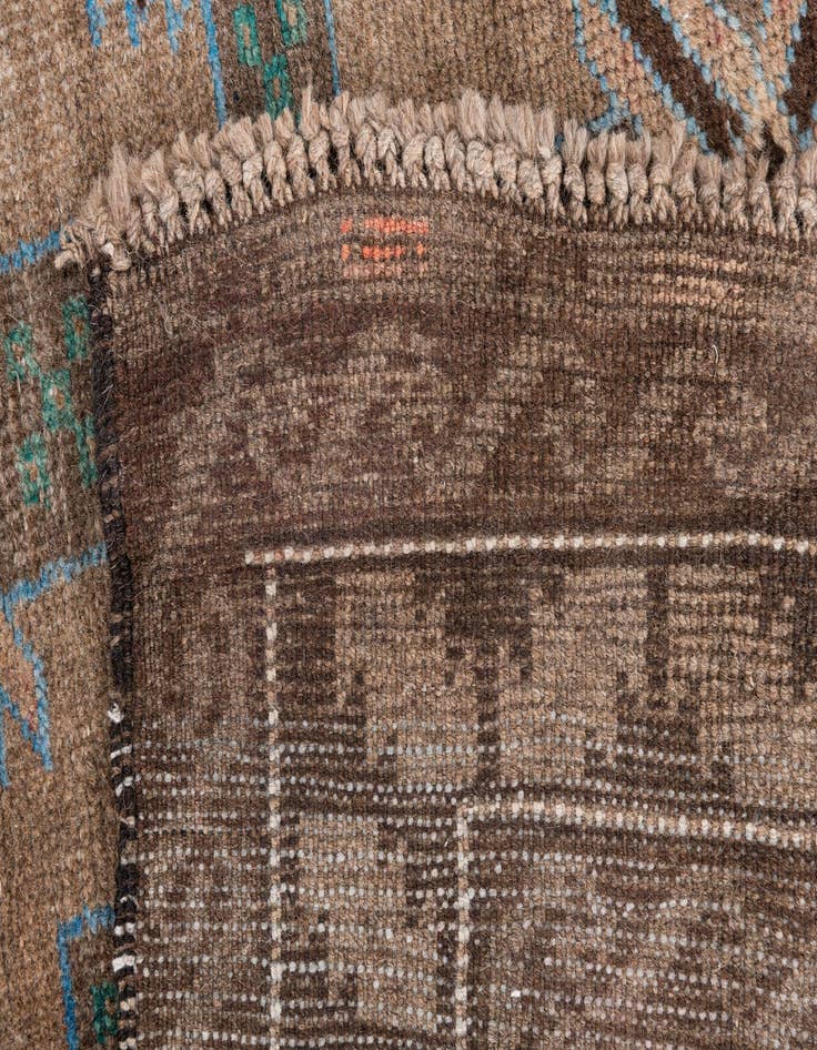 Detail image of  3' 4 x 6'  Hand Knotted Ultra Vintage Persian Wool Rug