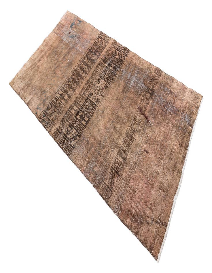 Detail image of  3' 3 x 6' 2  Hand Knotted Ultra Vintage Persian Wool Rug