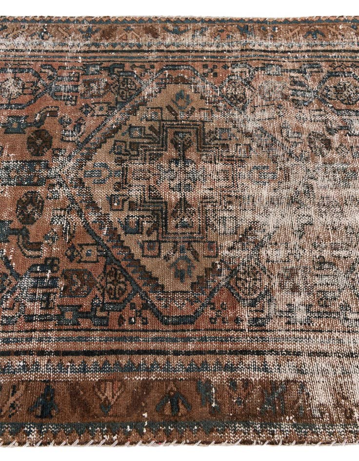 Detail image of  3' 3 x 6' 4  Hand Knotted Ultra Vintage Persian Wool Rug