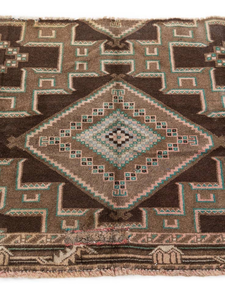 Detail image of  2' 7 x 3' 9  Hand Knotted Ultra Vintage Persian Wool Rug