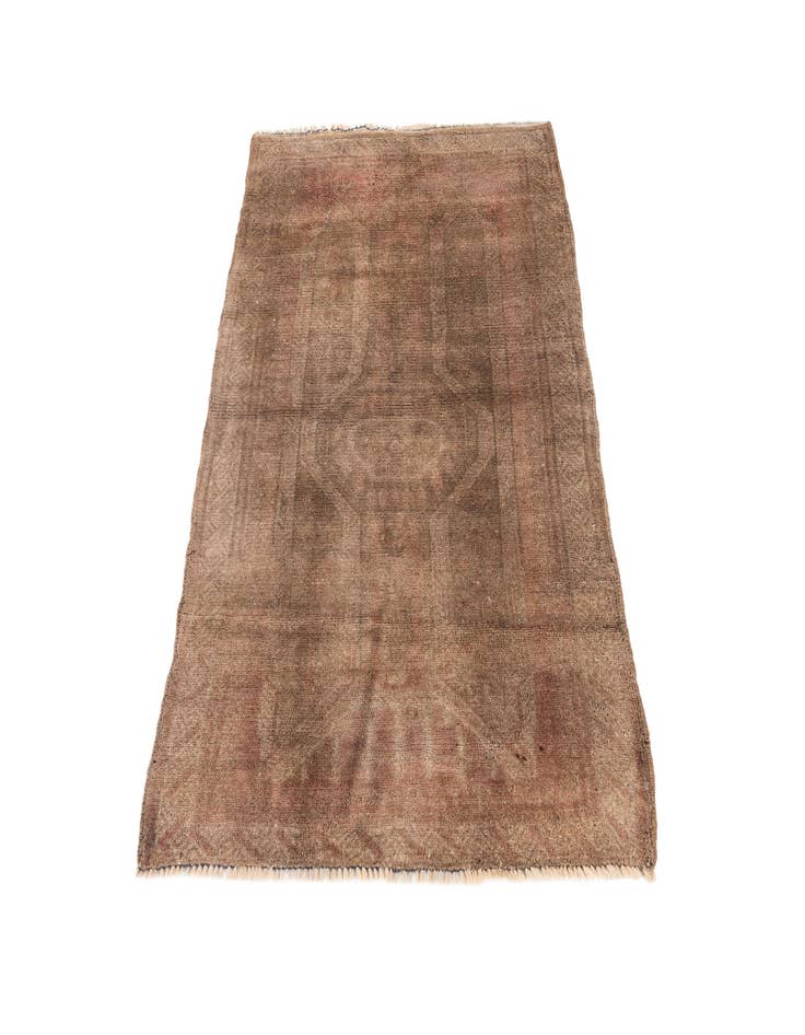 Detail image of  2' 10 x 4' 7  Hand Knotted Ultra Vintage Persian Wool Rug