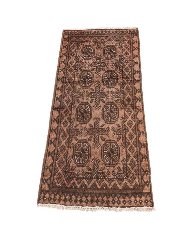 Detail image of  2' 5 x 3' 9  Hand Knotted Ultra Vintage Persian Wool Rug