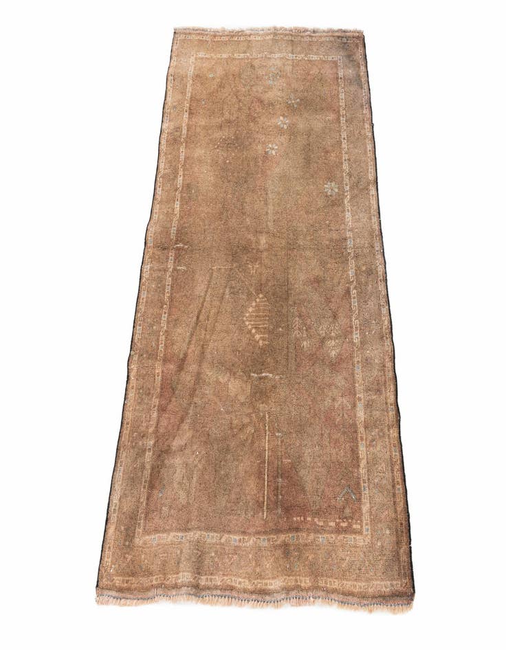 Detail image of  2' 9 x 4' 4  Hand Knotted Ultra Vintage Persian Wool Rug