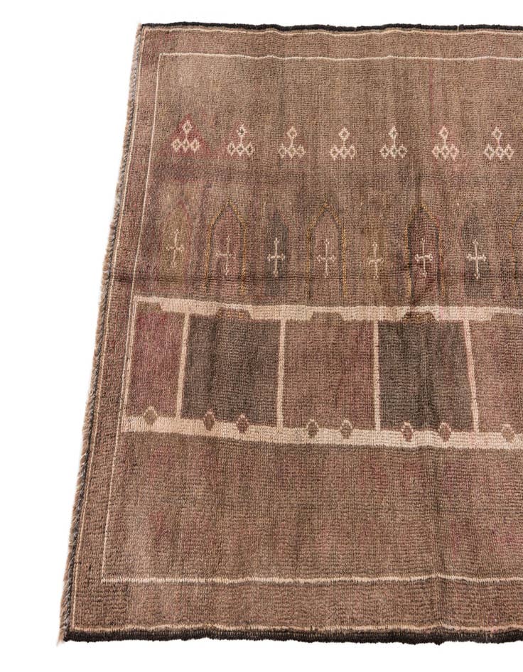 Detail image of  3' x 4' 10  Hand Knotted Ultra Vintage Persian Wool Rug