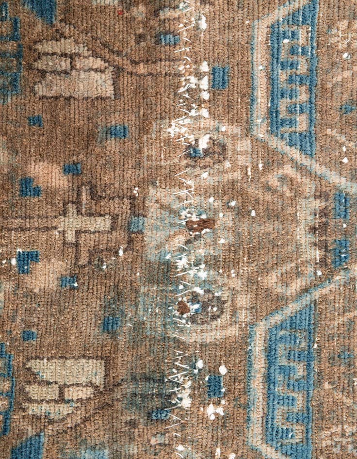 Detail image of  3' 9 x 5' 5  Hand Knotted Ultra Vintage Persian Wool Rug