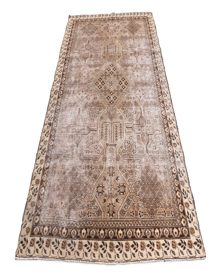 Detail image of  6' 2 x 9' 3  Hand Knotted Ultra Vintage Persian Wool Rug