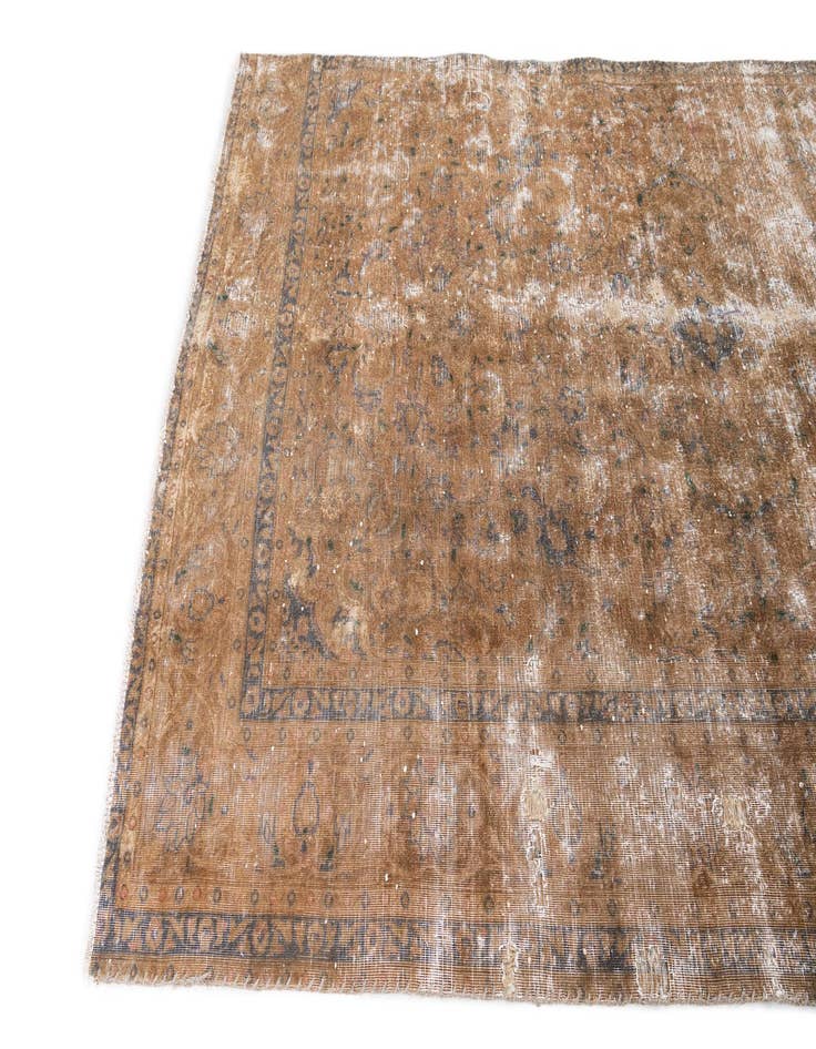 Detail image of  5' 3 x 7' 9  Hand Knotted Ultra Vintage Persian Wool Rug