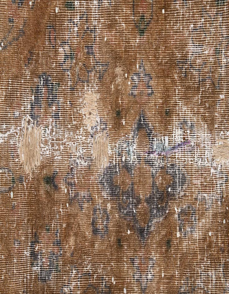 Detail image of  5' 3 x 7' 9  Hand Knotted Ultra Vintage Persian Wool Rug