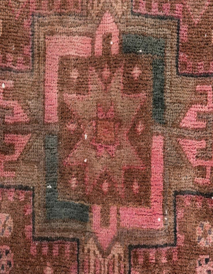 Detail image of  4' x 7' 1  Hand Knotted Ultra Vintage Persian Wool Rug
