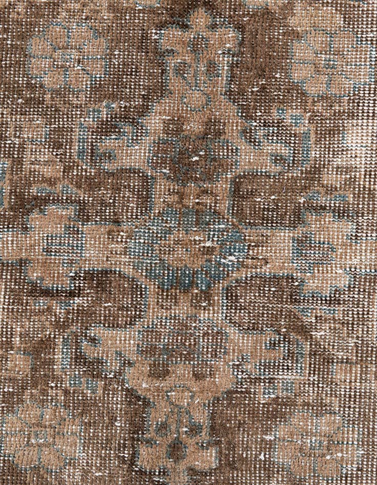Detail image of  4' 2 x 7' 1  Hand Knotted Ultra Vintage Persian Wool Rug