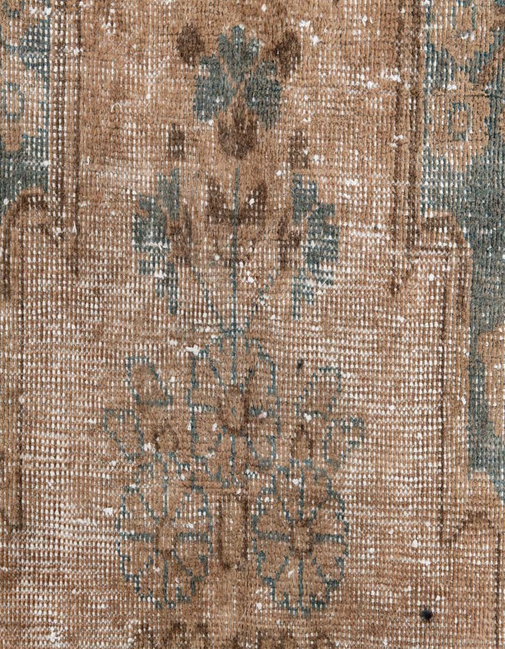 Detail image of  4' 2 x 7' 1  Hand Knotted Ultra Vintage Persian Wool Rug