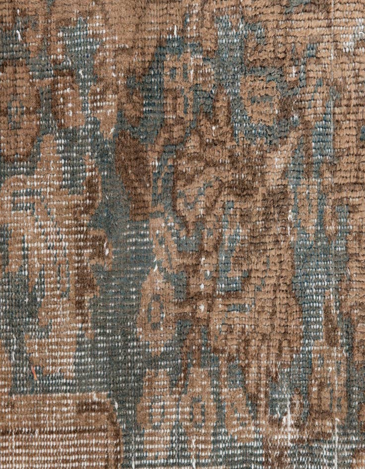 Detail image of  4' 2 x 7' 1  Hand Knotted Ultra Vintage Persian Wool Rug