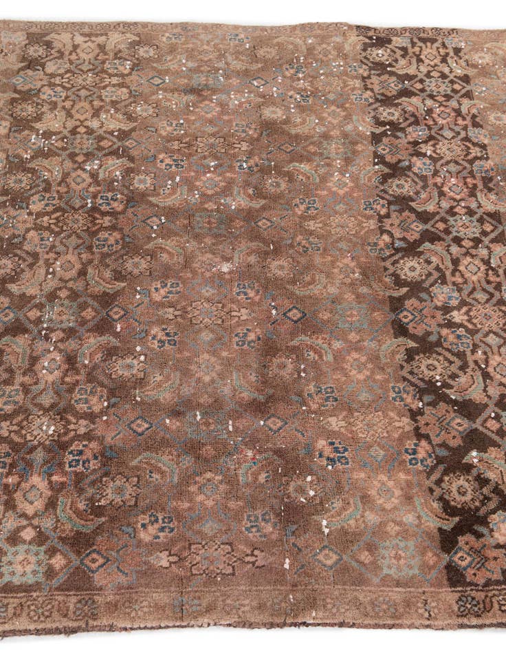 Detail image of  4' 6 x 8' 6  Hand Knotted Ultra Vintage Persian Wool Rug