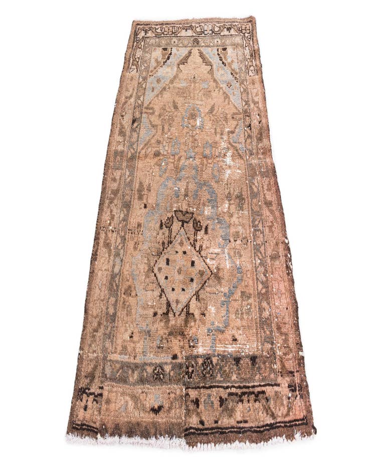 Detail image of  3' 4 x 5' 8  Hand Knotted Ultra Vintage Persian Wool Rug