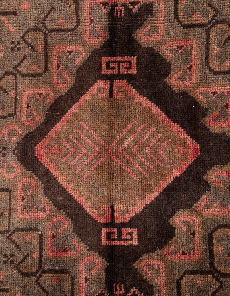 Detail image of  3' 5 x 6'  Hand Knotted Ultra Vintage Persian Wool Rug