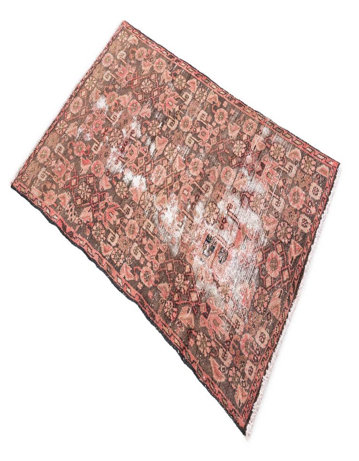 Detail image of  2' 9 x 4' 8  Hand Knotted Ultra Vintage Persian Wool Rug