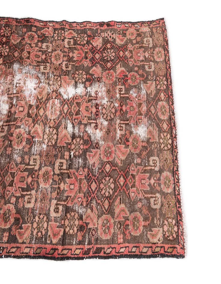 Detail image of  2' 9 x 4' 8  Hand Knotted Ultra Vintage Persian Wool Rug