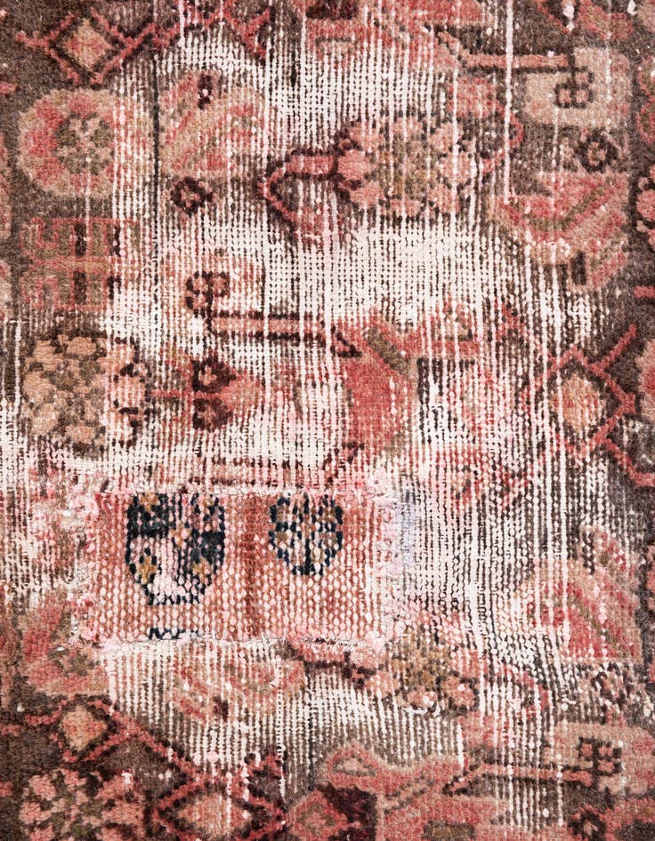 Detail image of  2' 9 x 4' 8  Hand Knotted Ultra Vintage Persian Wool Rug