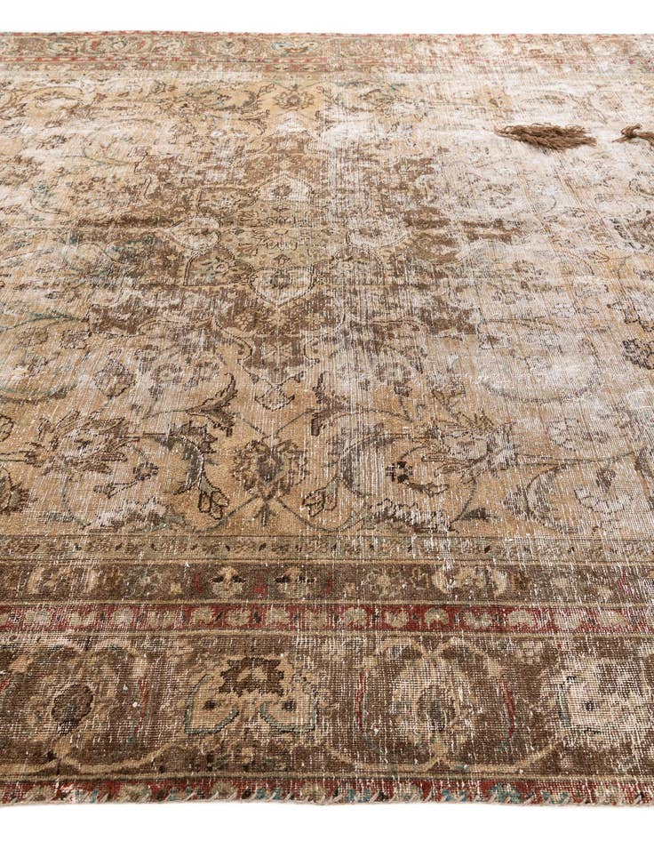 Detail image of  8' 10 x 11' 5  Hand Knotted Ultra Vintage Persian Wool Rug