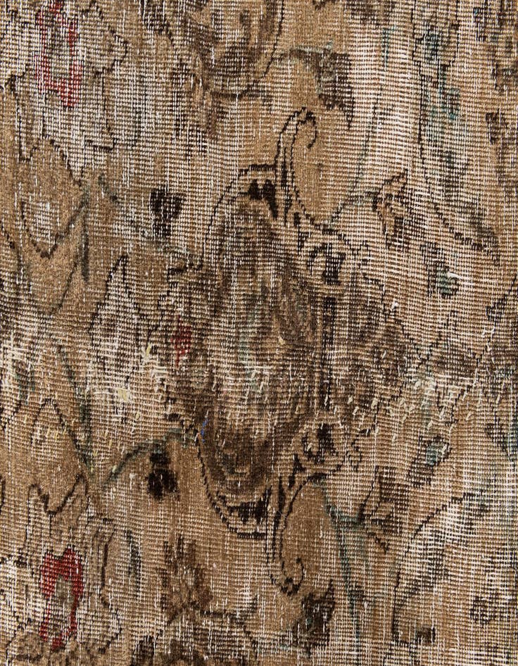 Detail image of  8' 10 x 11' 5  Hand Knotted Ultra Vintage Persian Wool Rug
